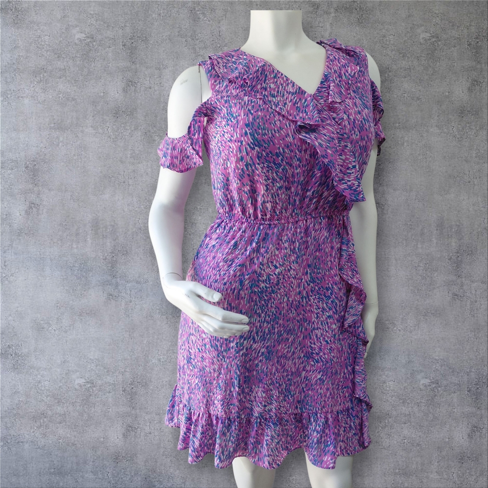 Simply Styled Purple and Pink Ruffle Dress